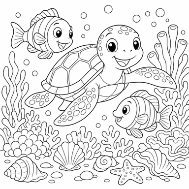 海龜珊瑚花園